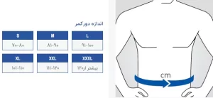 شکم بند تمام کش آتل دار پس از جراحی پاک سمن 138